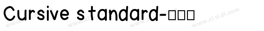 Cursive standard字体转换